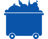 container with rubbish